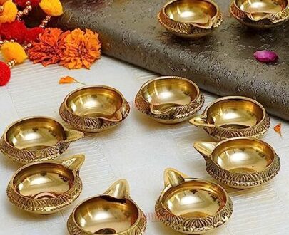 brass diya