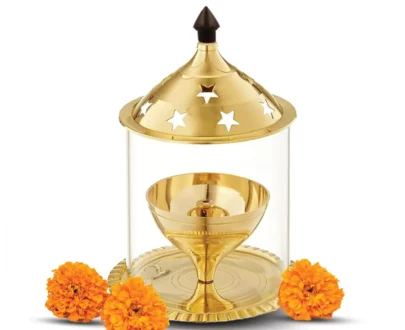 brass diya