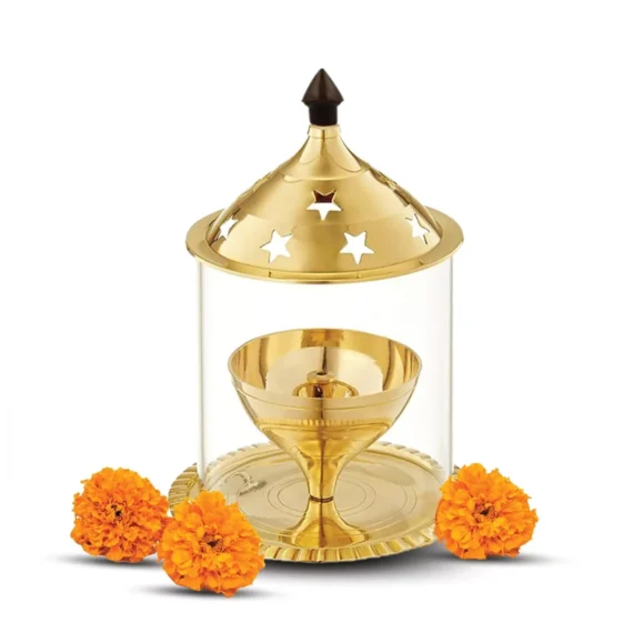 brass diya