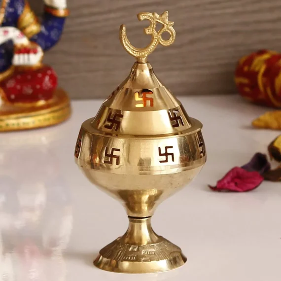 brass diya