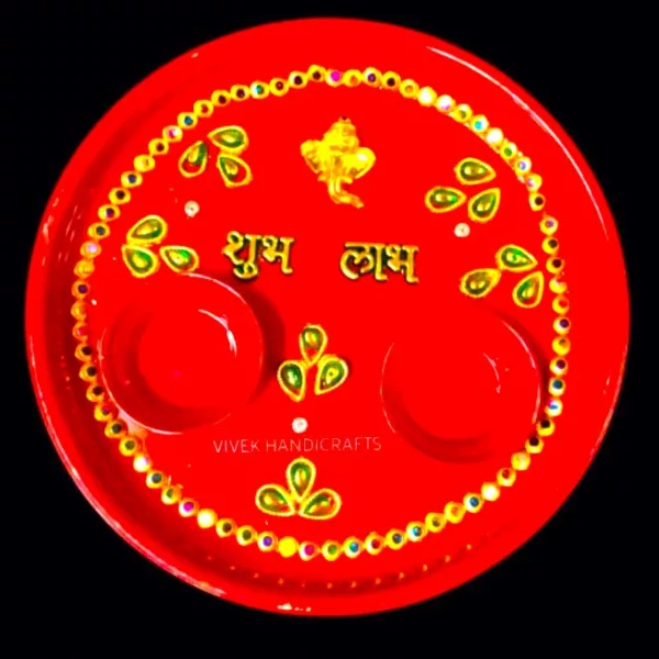 decorated thali