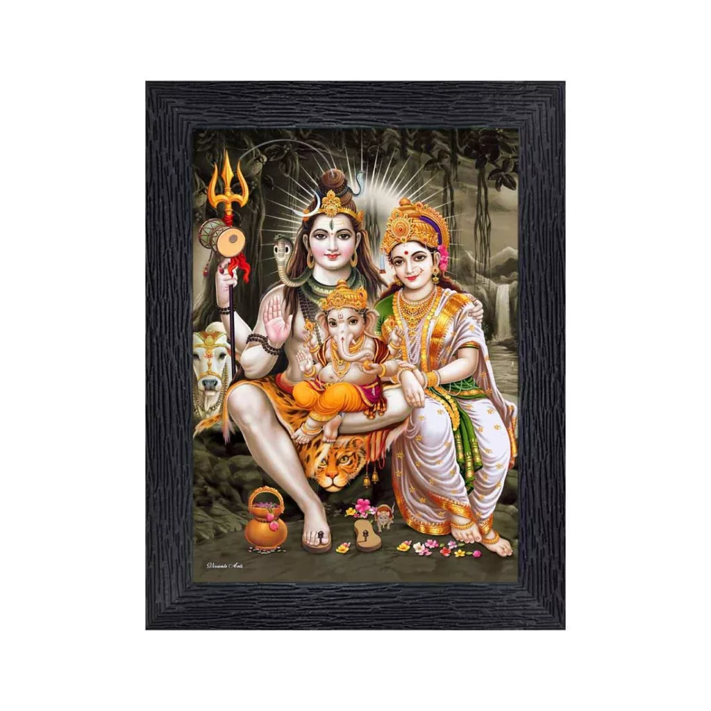 Shiv Parivar Framed Photo