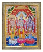 Brahma Vishnu Mahesh Photo Frame