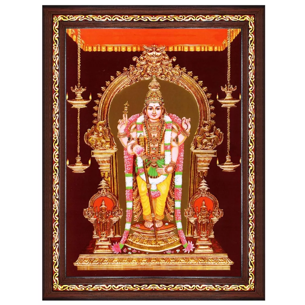 Tiruchendur Murugan Framed Art