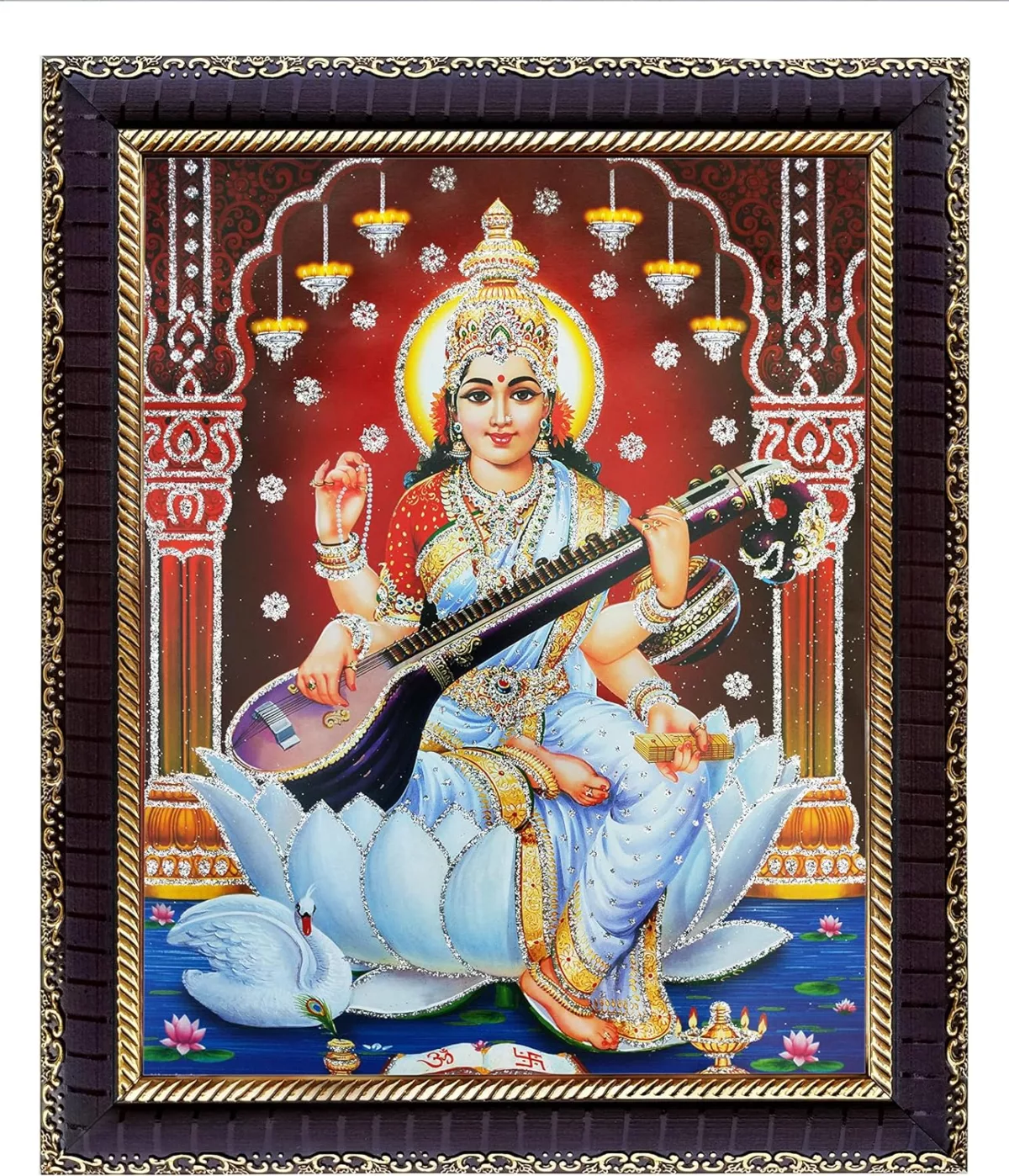 Saraswati Mata Photo Frame